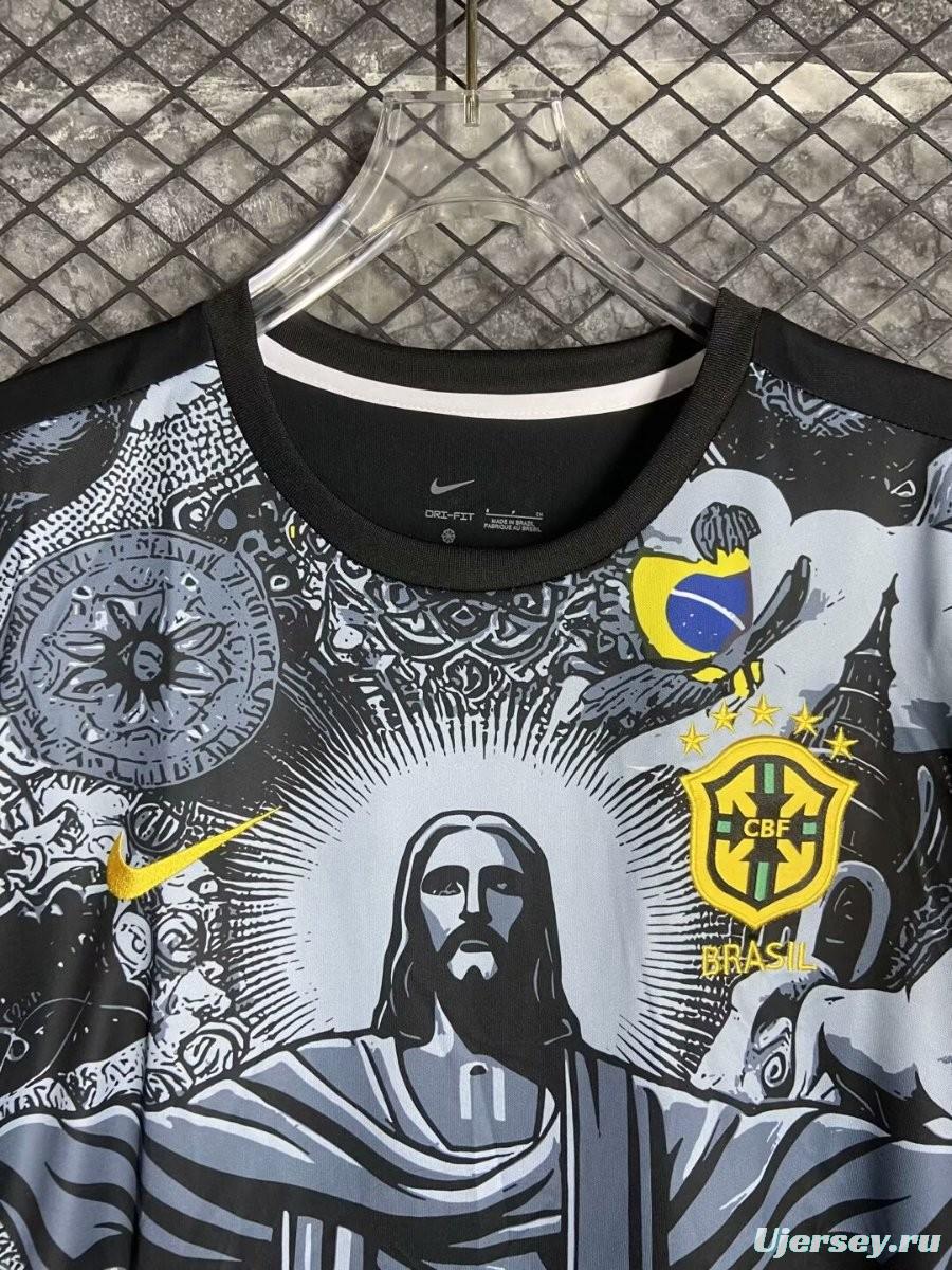 2024 Brazil Copa America Black Goalkeeper Jersey