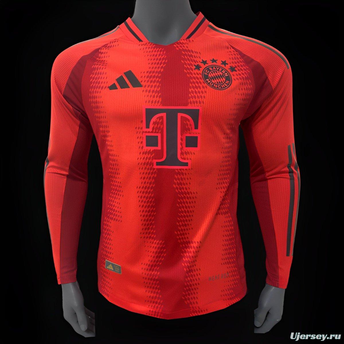 Player Version 24/25 Bayern Munich Home Long Sleeve Jersey