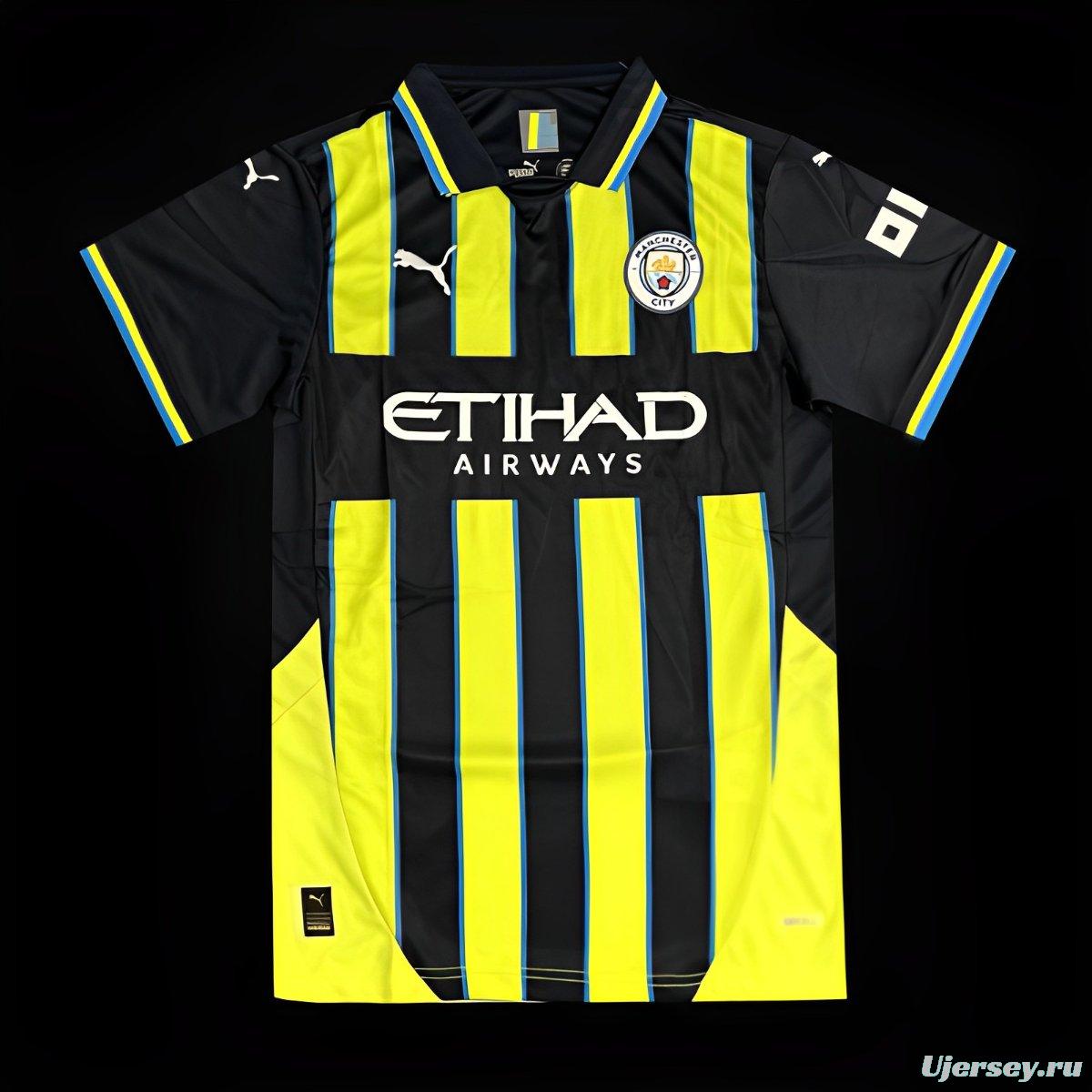 24/25 Manchester City Away Yellow Jersey