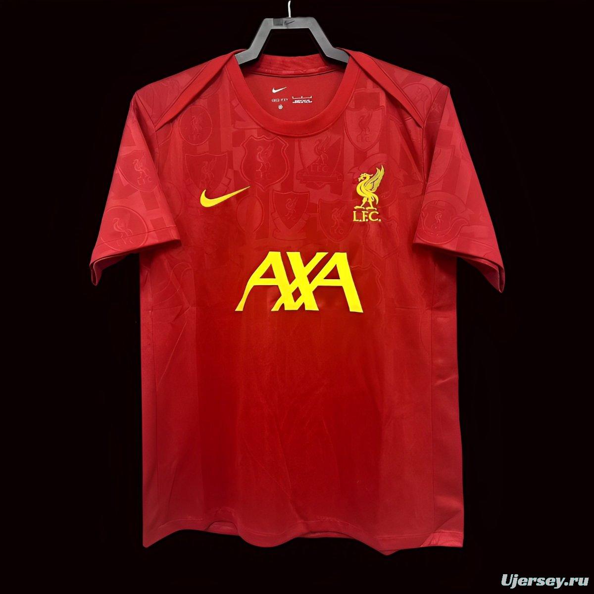 24/25 Liverpool Red Training Pre-match Jersey