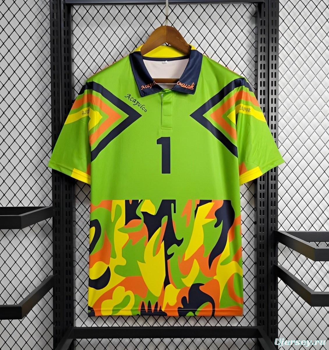 Retro 1994 Mexico Jorge Campos Home Green Goalkeeper