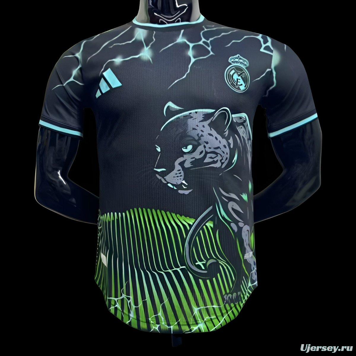 Player Version 24/25 Real Madrid Black/Green Special Jersey