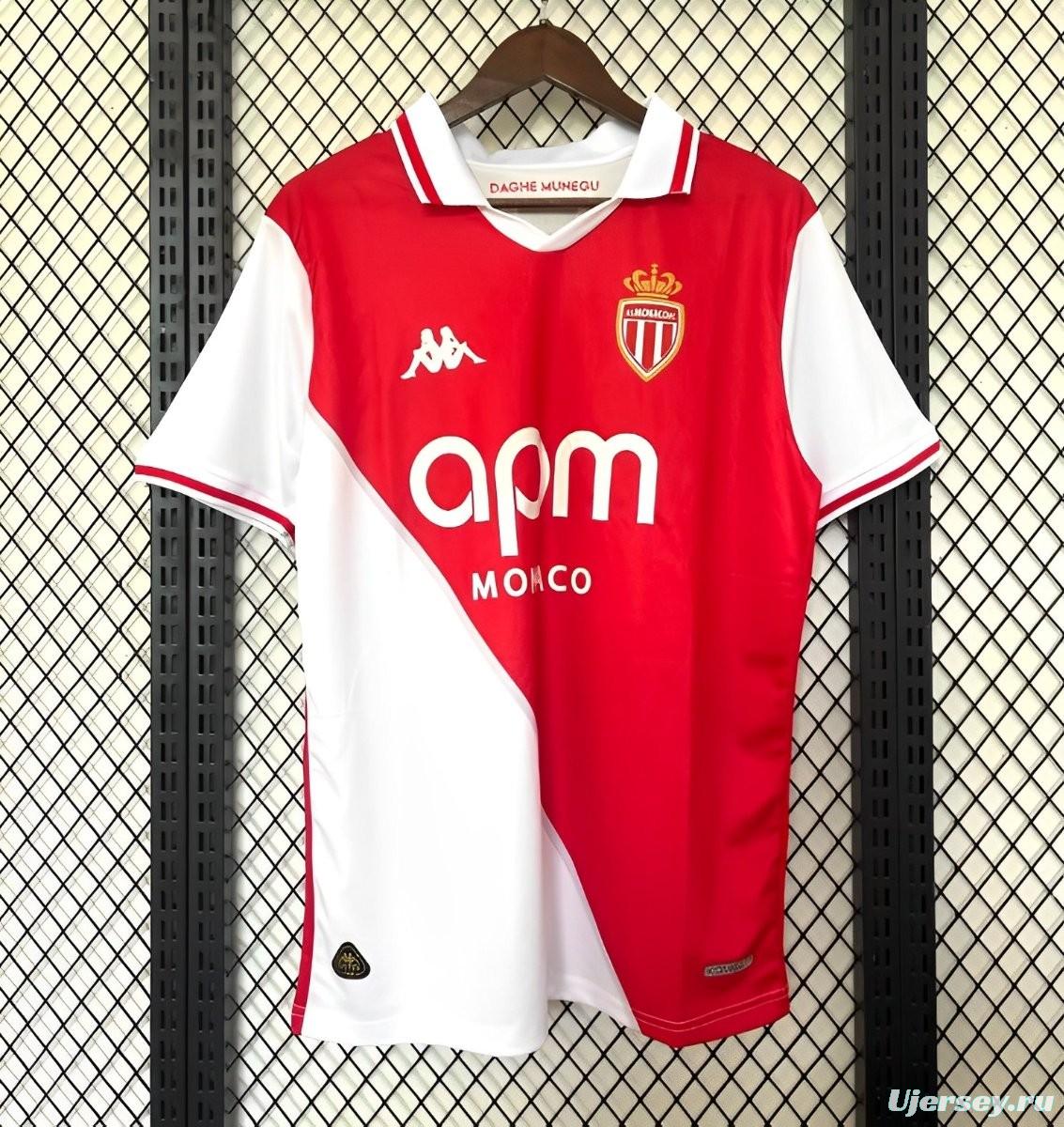 24/25 AS Monaco Home Jersey