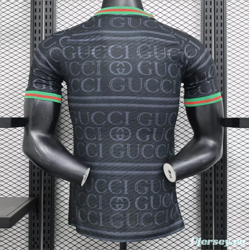 Player Version 24/25 Real Madrid x GUCCI Black Special Jersey