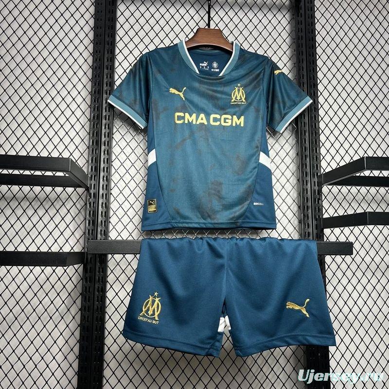 24/25 Kids Olympique Marseille Away Jersey