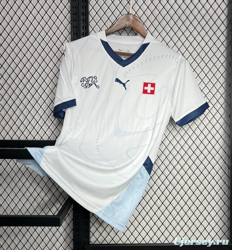 2024 Switzerland Away White Jersey