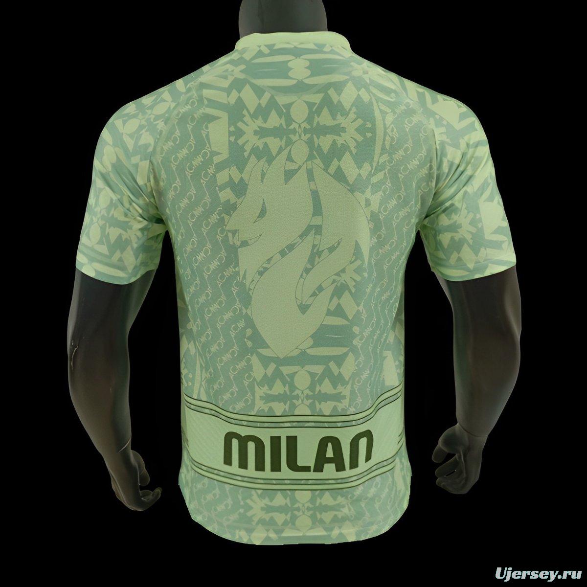 Player Version 24/25 AC Milan Green Special Jersey