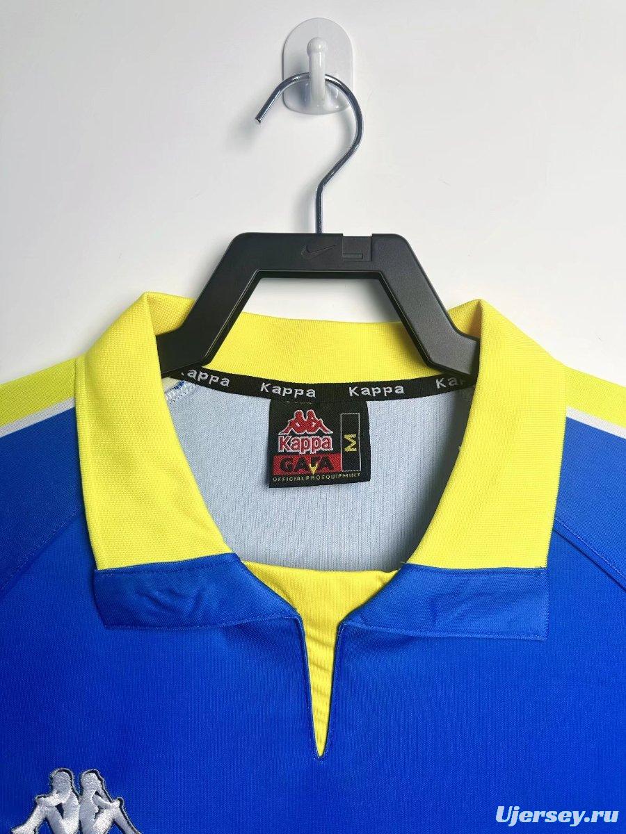 Retro 97/99 Juventus Away Blue Long Sleeve Jersey