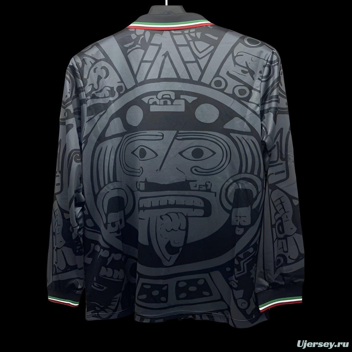 Retro 1998 Mexico Third Black Long Sleeve Jersey