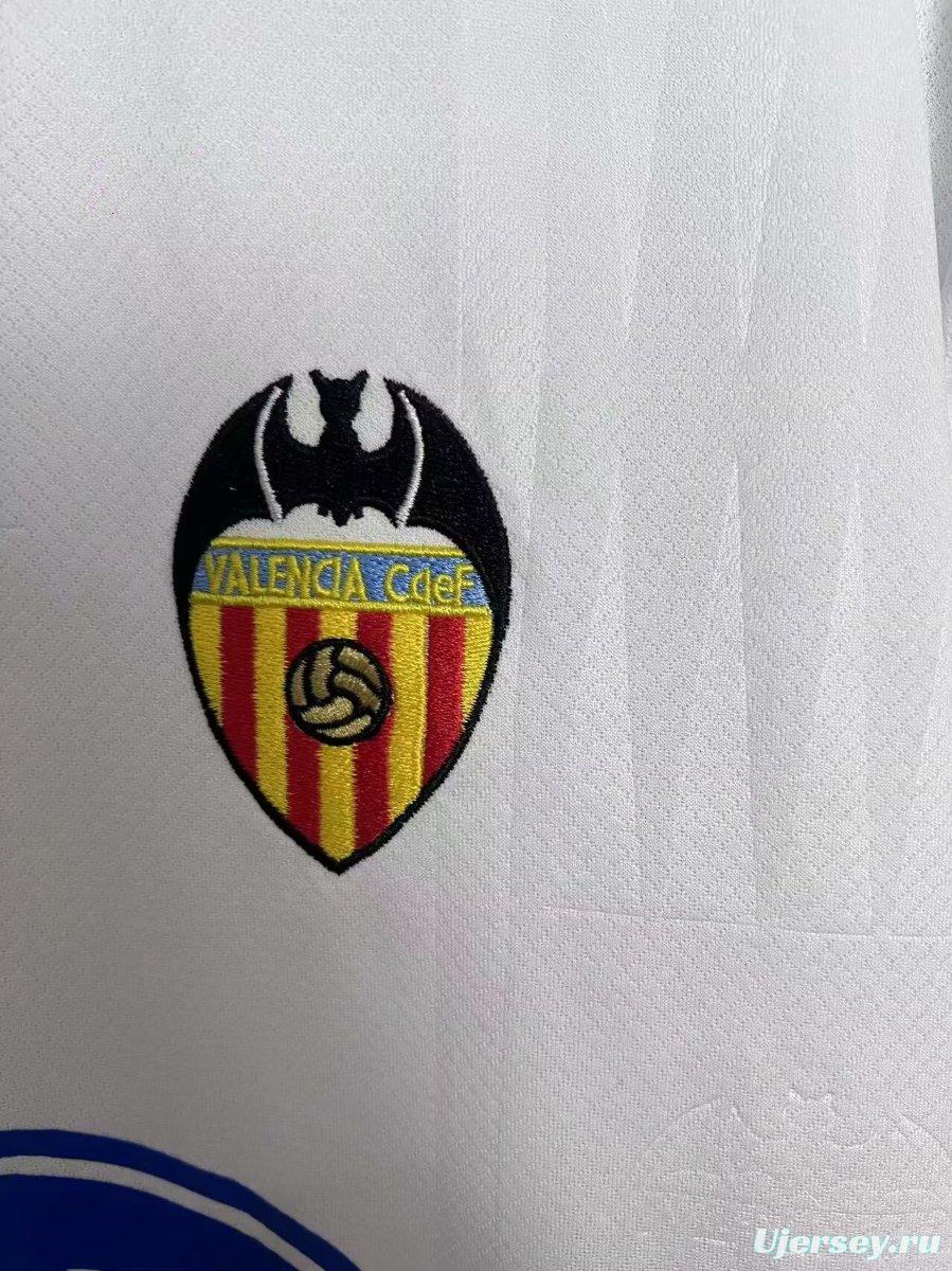 Retro 96/97 Valencia Away White Jersey