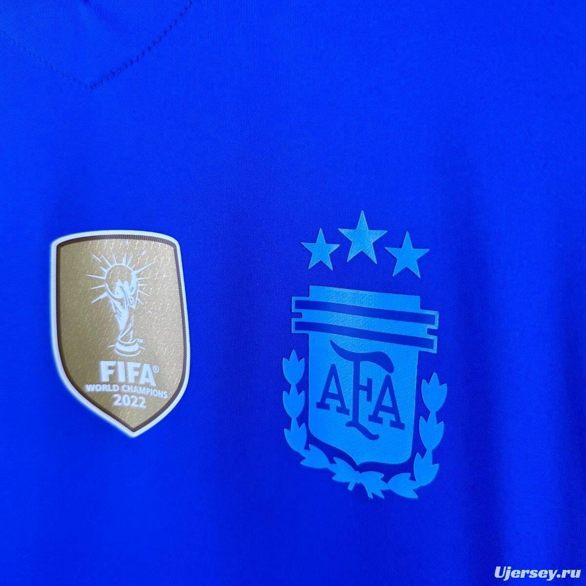 Player Version 2025 Argentina Away Blue Jersey