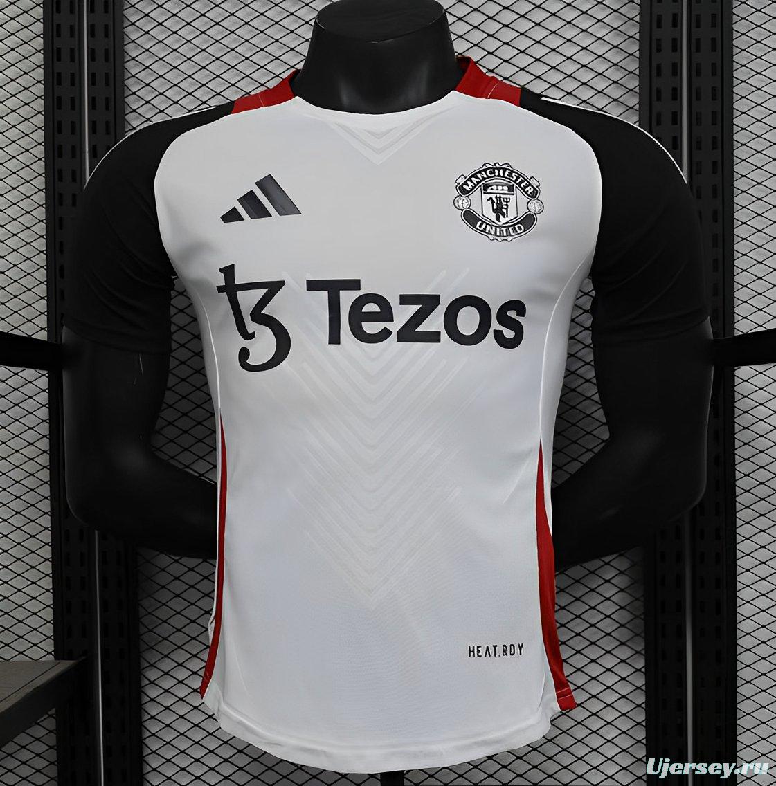 Player Version 24/25 Manchester United White Pre-Match Jersey