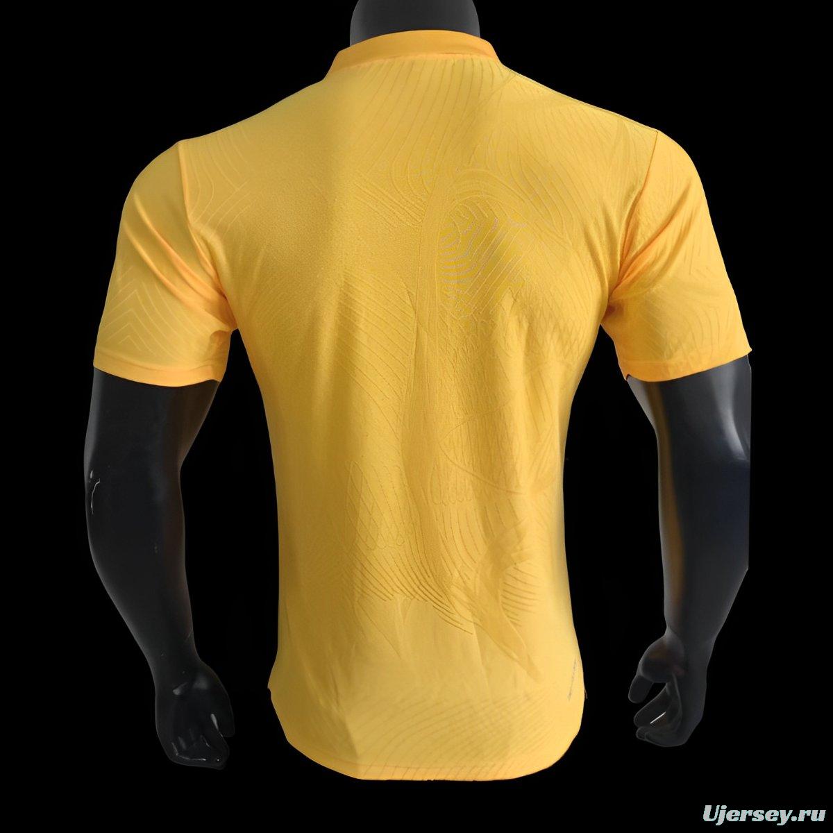 Player Version 2024 Netherlands Yellow POLO Jersey