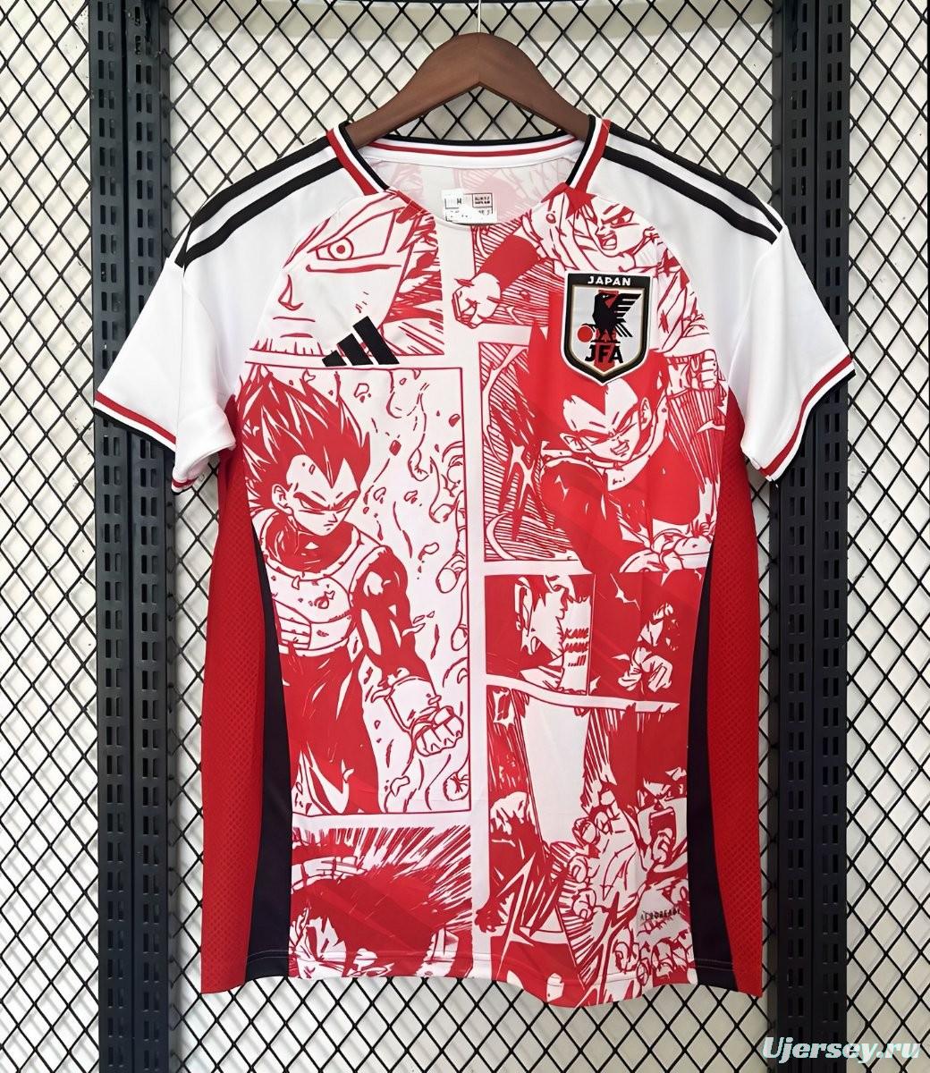 2024 Japan National Team Dragon Ball Z Limited Edition Red/White Jersey