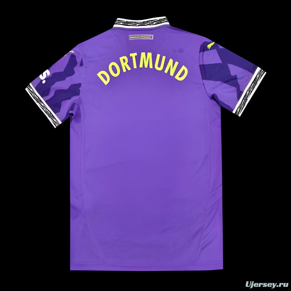 24/25 Borussia Dortmund Anniversary 4th Goalkeeper Purple Jersey