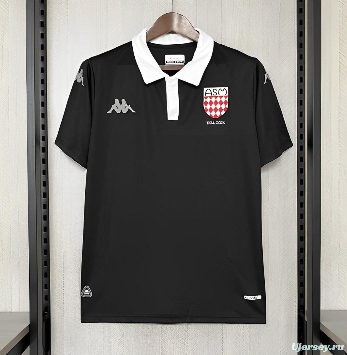 25/26 AS Monaco 100th Anniversary Black Jersey
