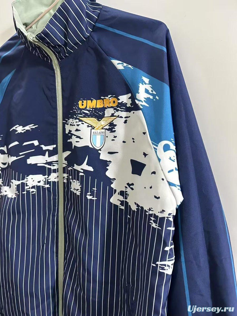 24/25 SS Lazio Navy/Grey Reversible Windbreaker
