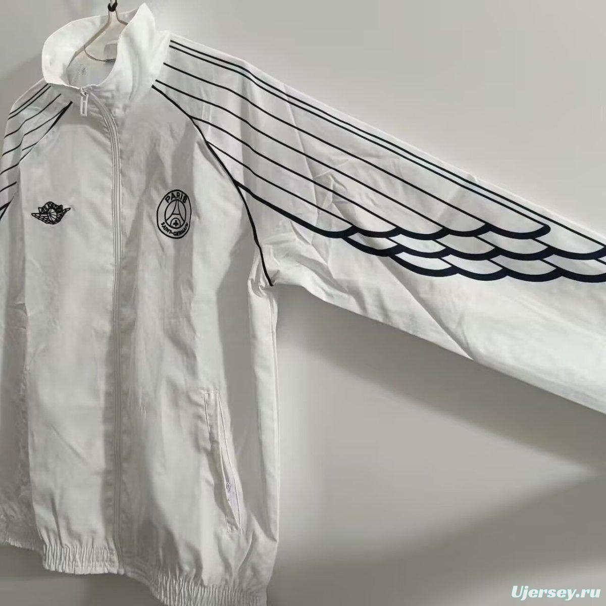 24/25 PSG White Windbreaker