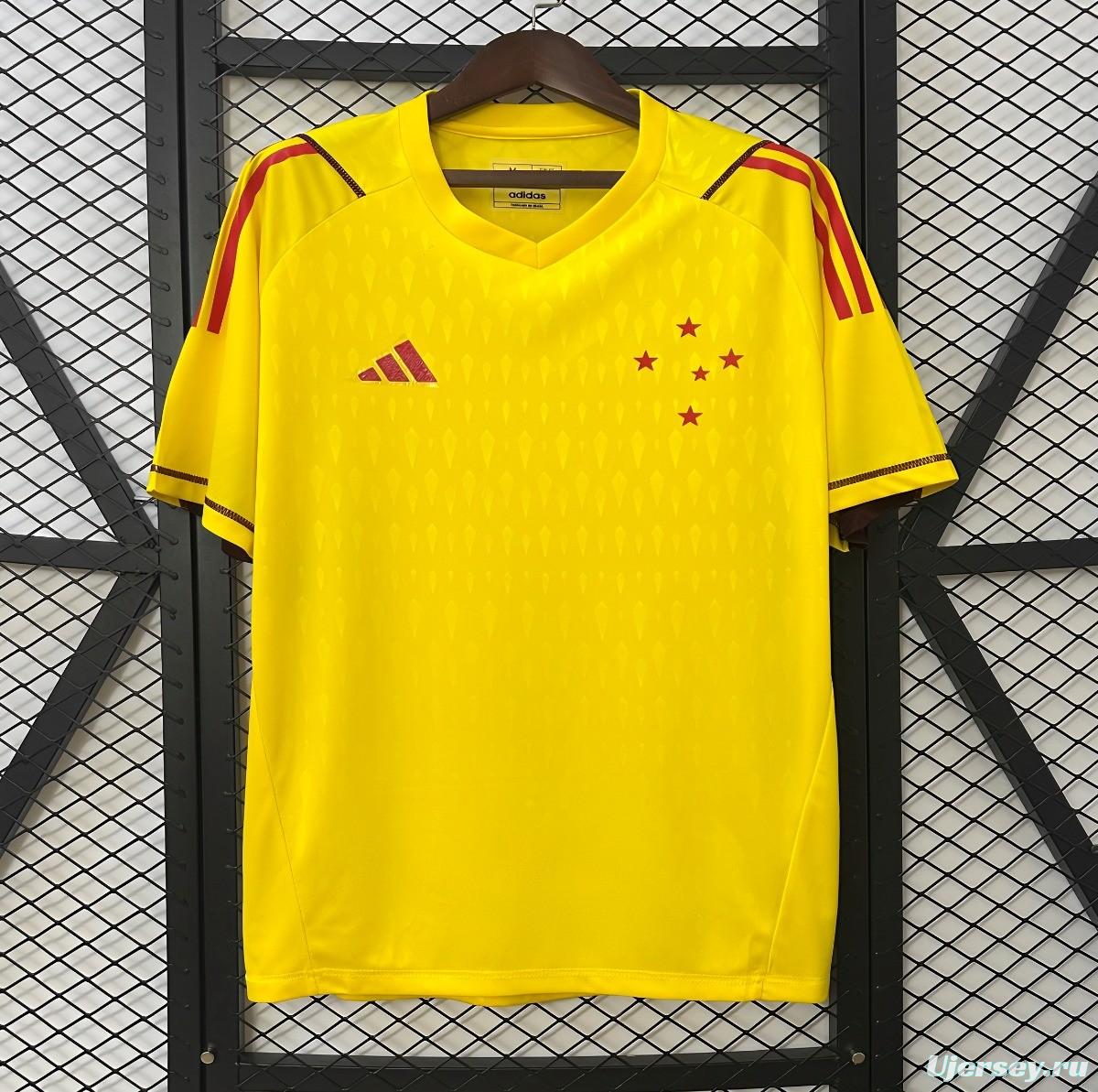 24/25 Cruzeiro Limited Edition Goalkeeper Yellow Jersey