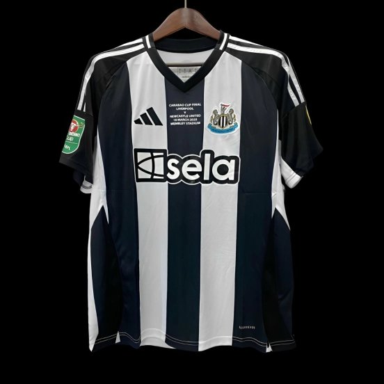 24/25 Newcastle United  CARABAO CUP Final EFL Customized  VS Liverpool Home Jersey