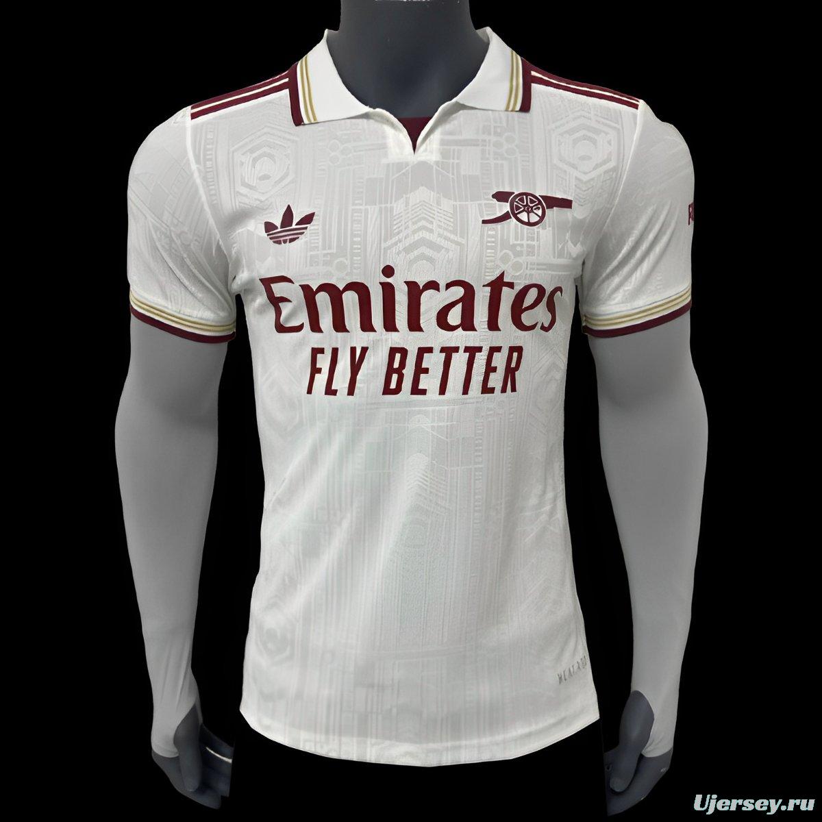 Player Version 25/26 Arsenal Away White Jersey