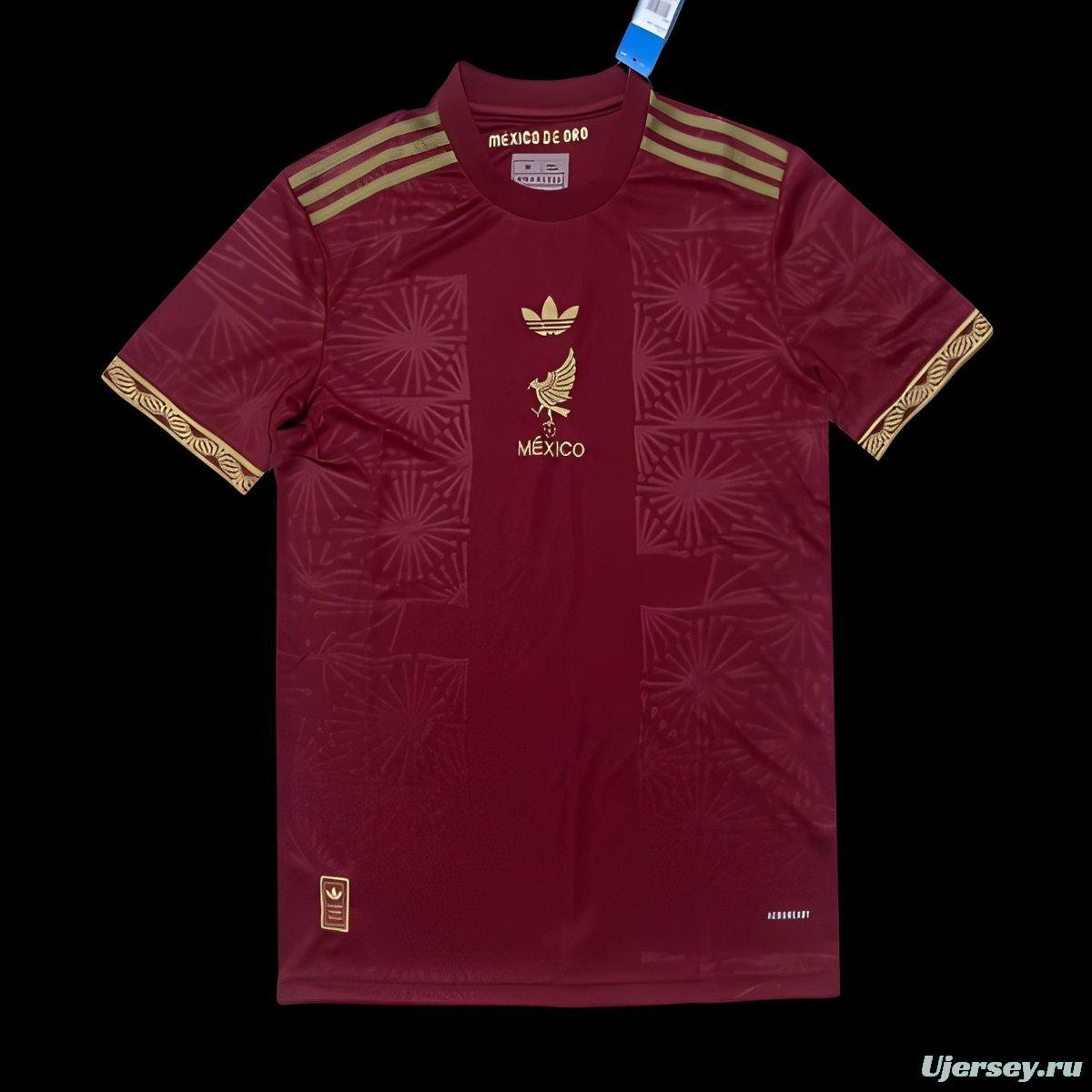 2025 Mexico Gold Cup Wine Jersey