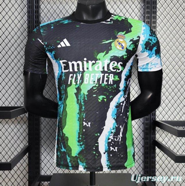 25/26 Player Version Real Madrid Black Splash Art Special Edition Jersey
