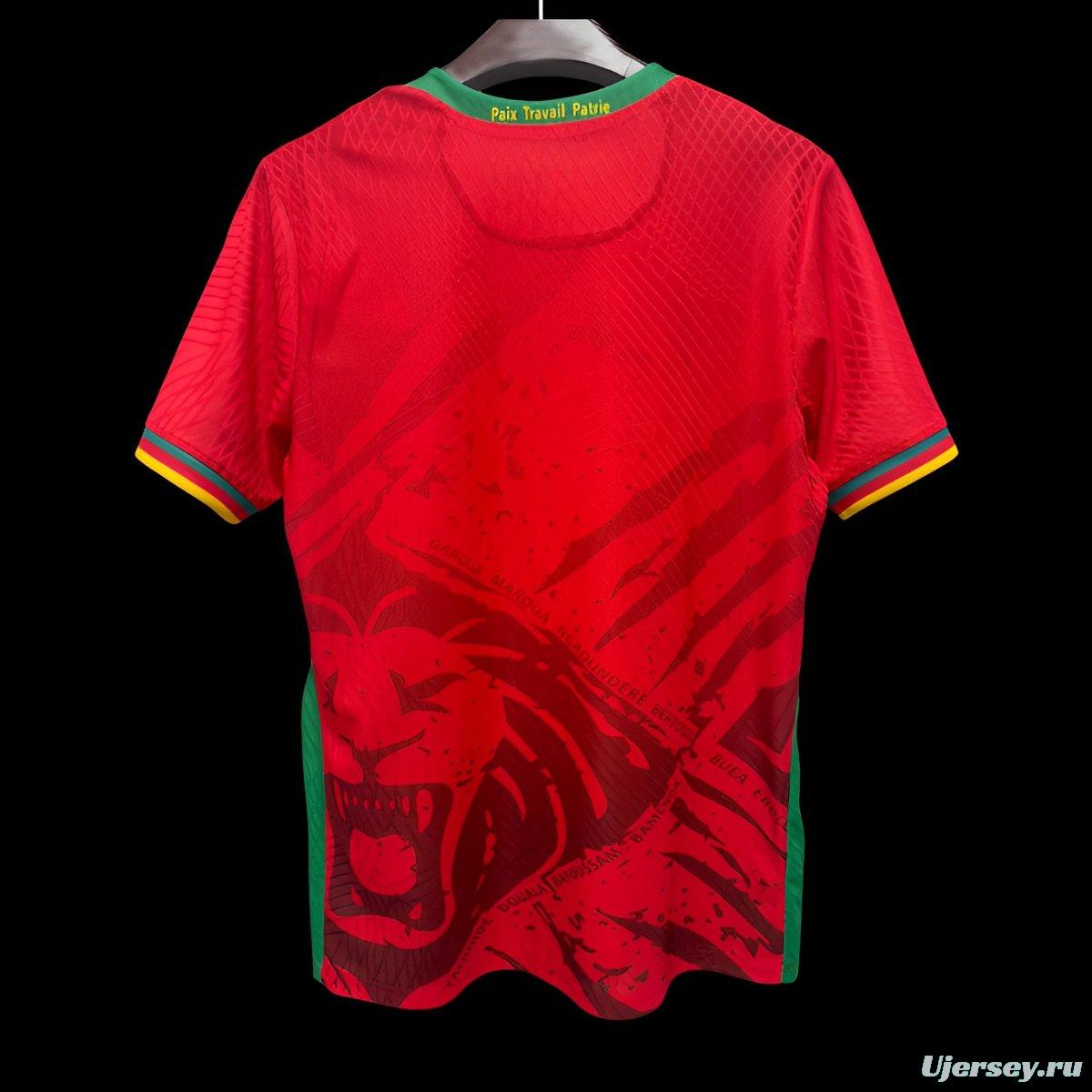Player Version 2025 Cameroon Away Red Jersey
