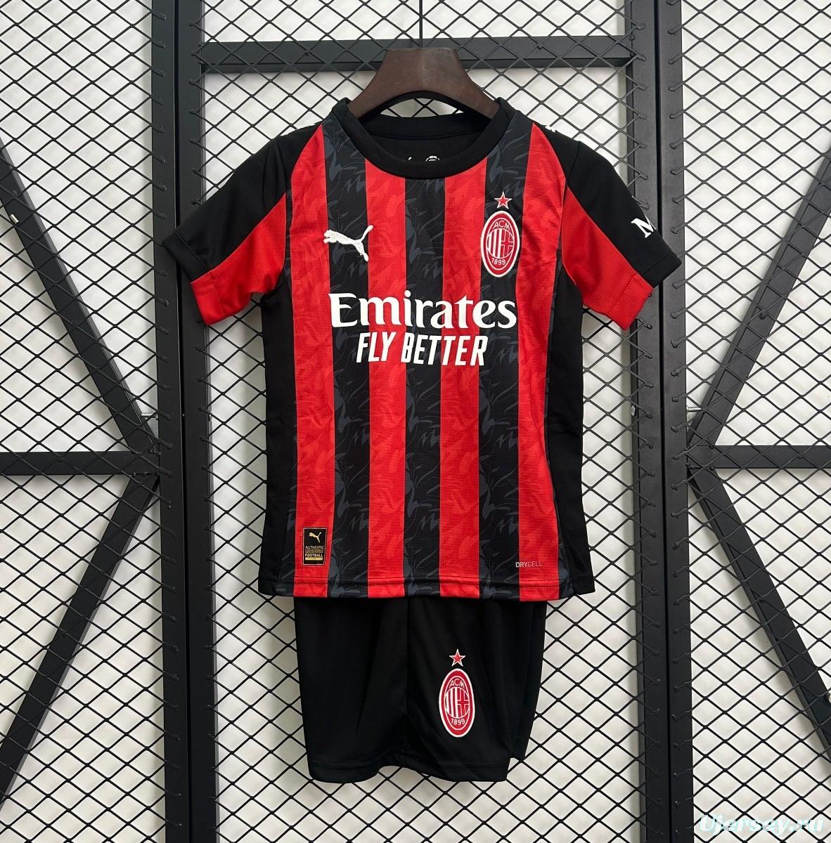 25/26 Kids AC Milan Home Size 16-28 Jersey