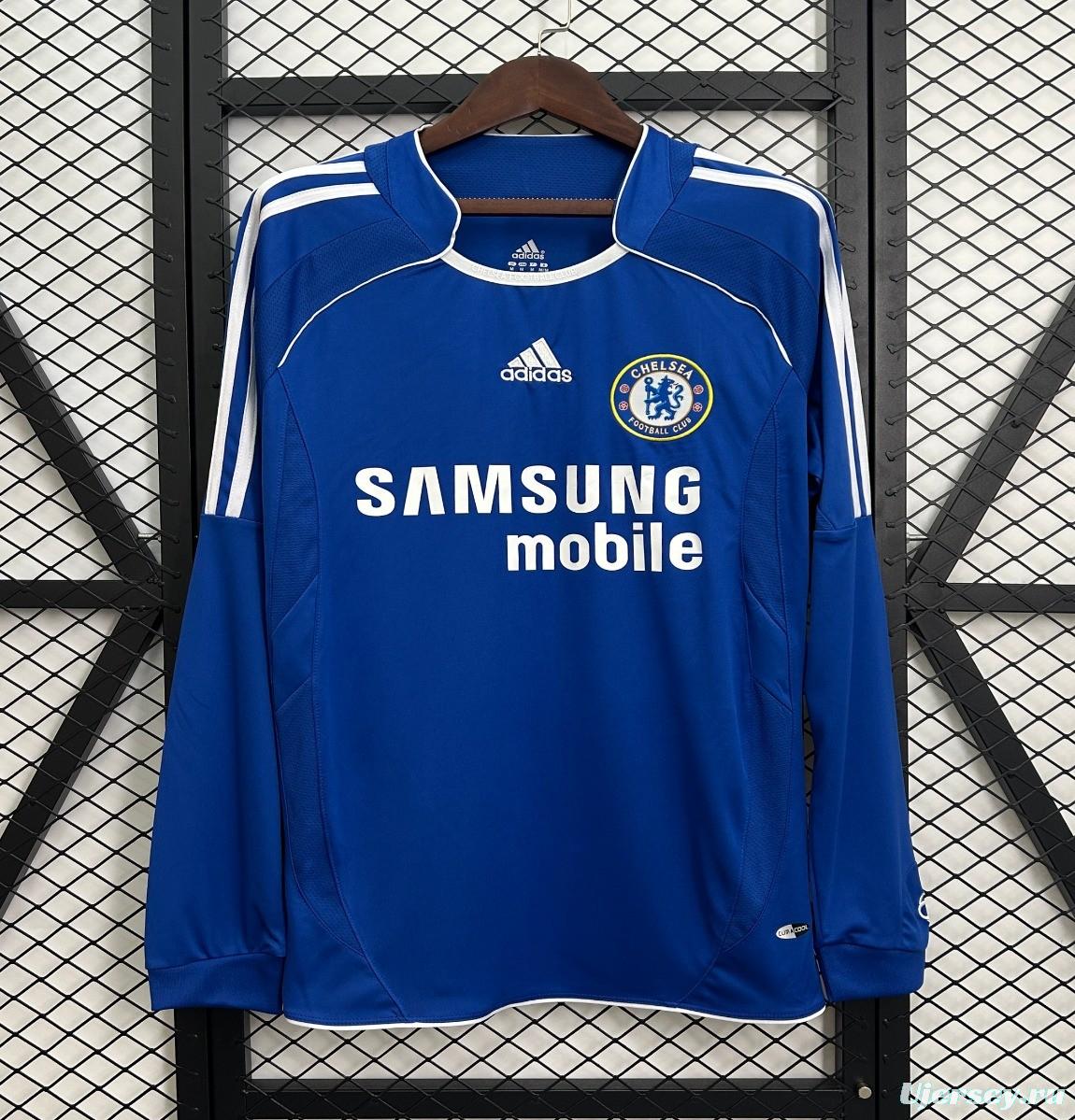 06/07 Retro Long Sleeve Chelsea Home Jersey