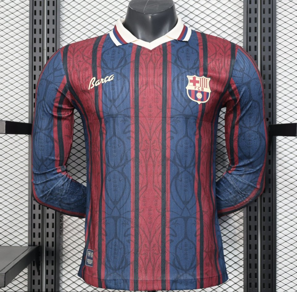 Player Version 25/26 Modernist FC Barcelona Polo Long Sleeve Jersey