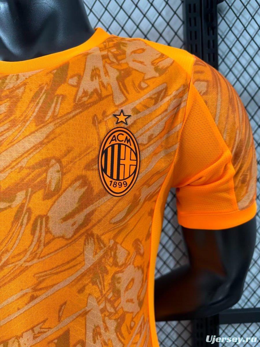 Player Version 25/26 AC Milan Goalkeeper Third Orange Jersey