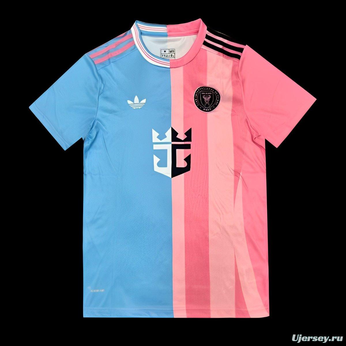 25/26 Inter Miami Blue and Pink Split Design Jersey