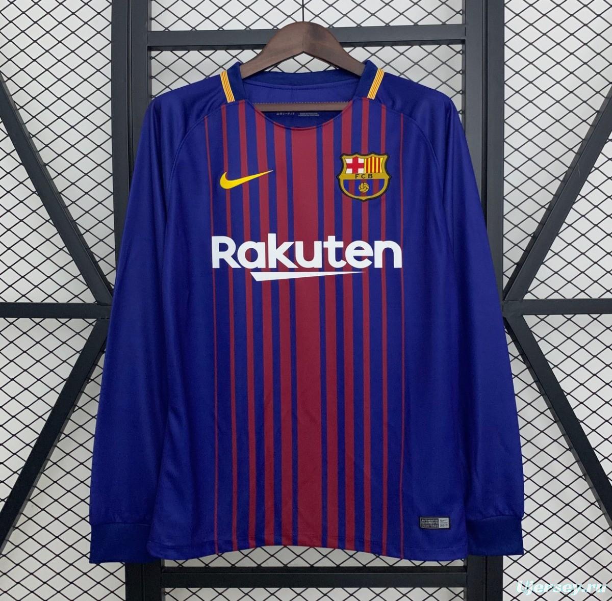 17/18 Retro Barcelona Home Jersey