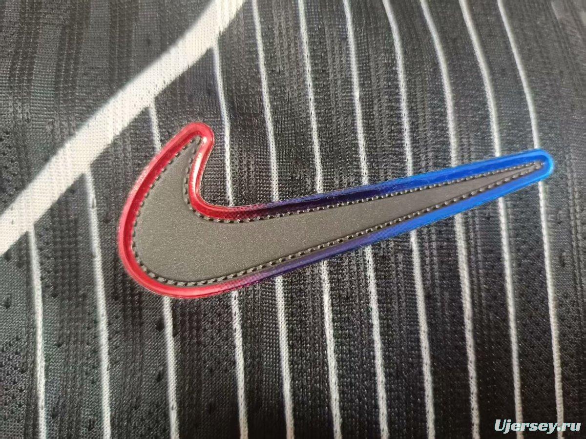 Player Version 25/26 FC Barcelona Black with White Line Pattern Jersey