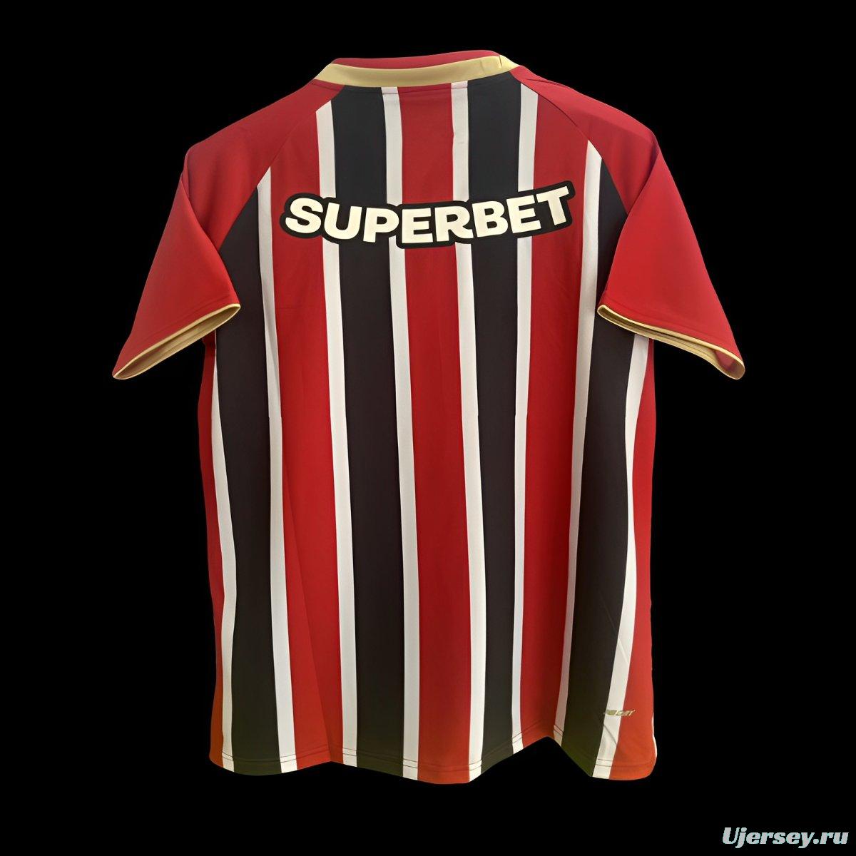 25/26 Sao Paulo Home Jeresy With Full Sponsors