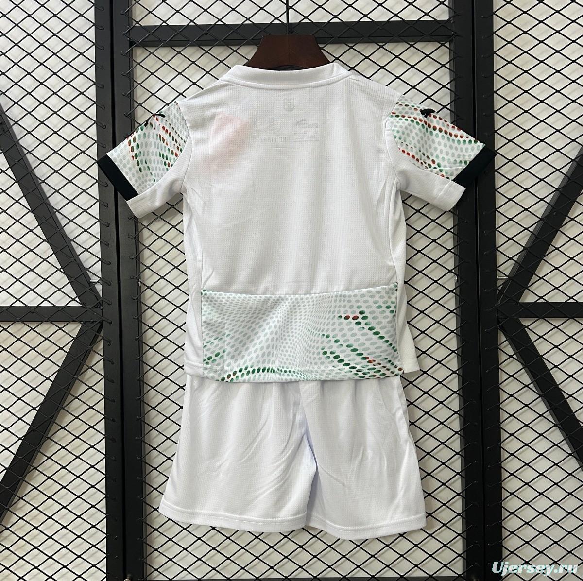 2025 Kids Portugal Away White Jersey