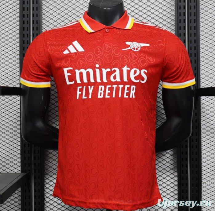 Player Version 25/26 Arsenal RED POLO Jersey