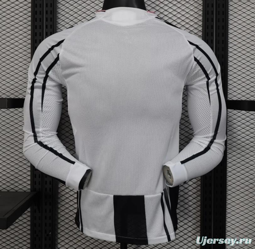 Player Version 25/26 Juventus Home Long Sleeve Jersey