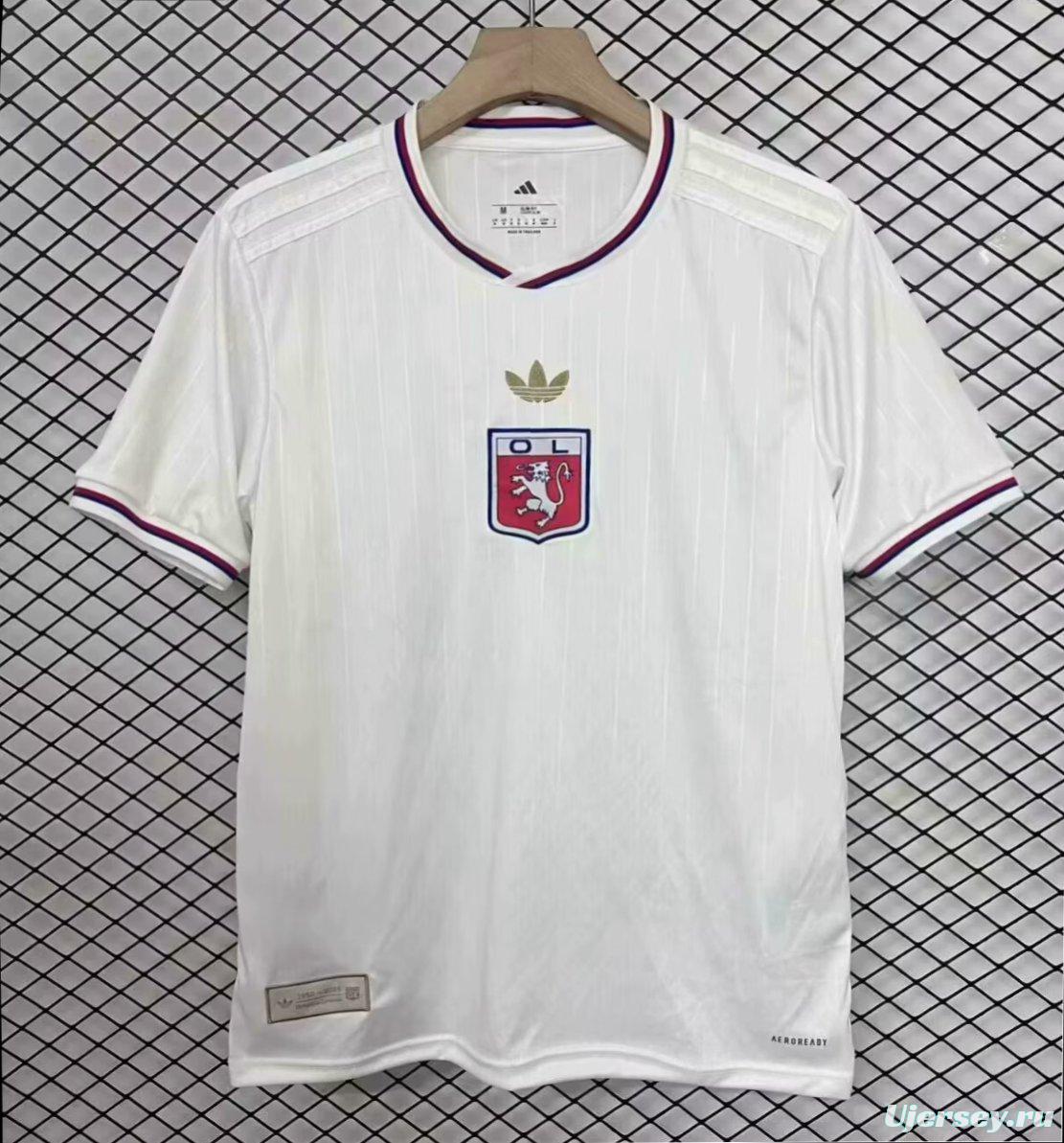 25/26 Olympique Lyonnais WHITE Anniversary Jersey