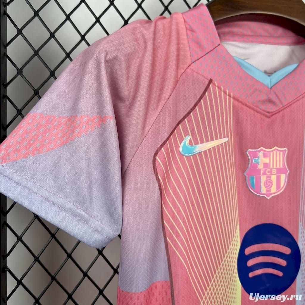 25/26 Kids Barcelona Pink Special Jersey