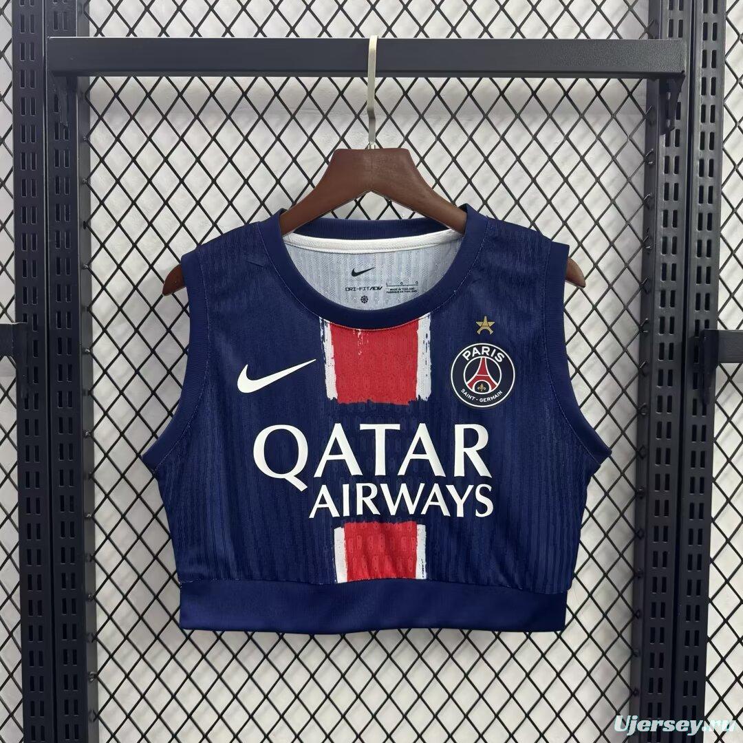 1 Star Women's 25/26 Paris Saint-Germain PSG Navy Blue  Athletic Tank Top