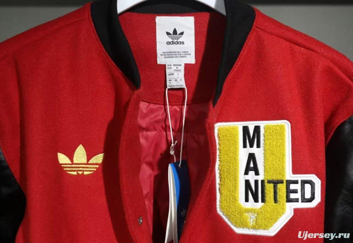 24/25 Manchester United Letterman Red/Black Jacket