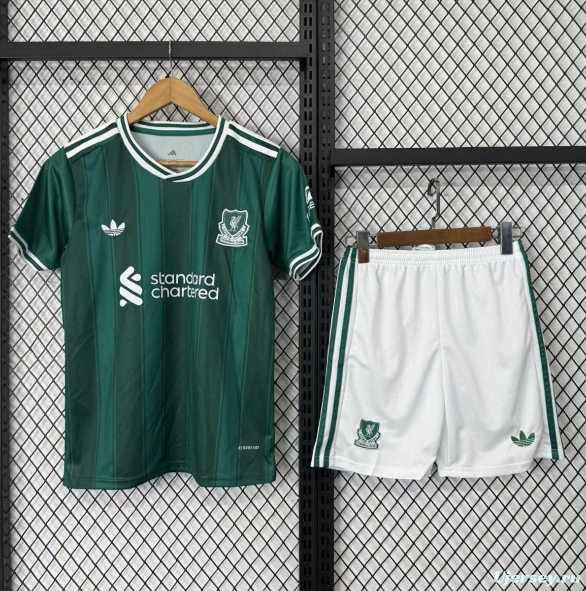 25/26 Kids Liverpool Third Green Jersey