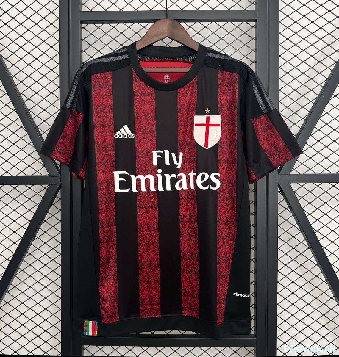 15/16 Retro AC Milan Home Jersey