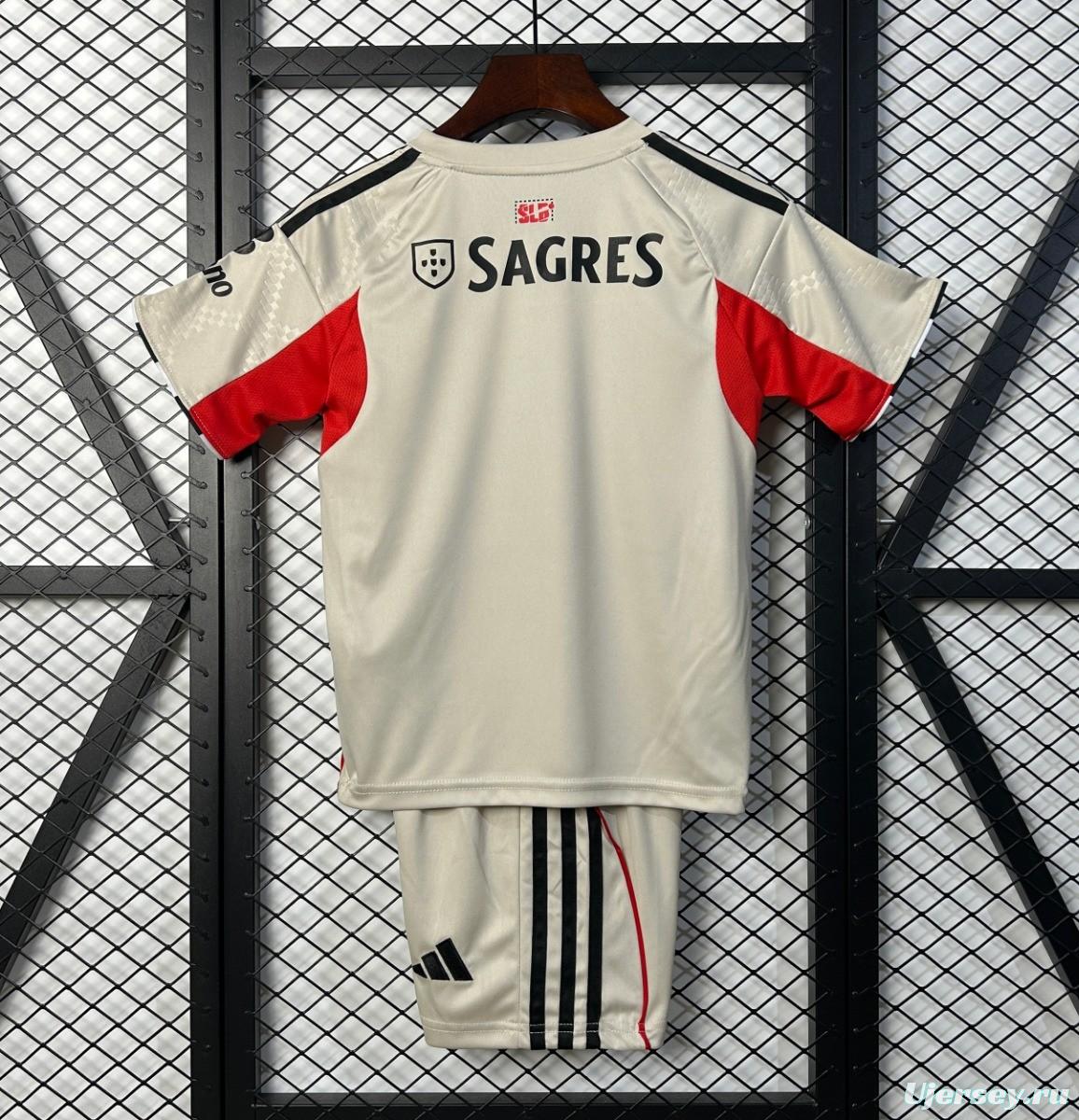 25/26 Kids Benfica Away Jersey