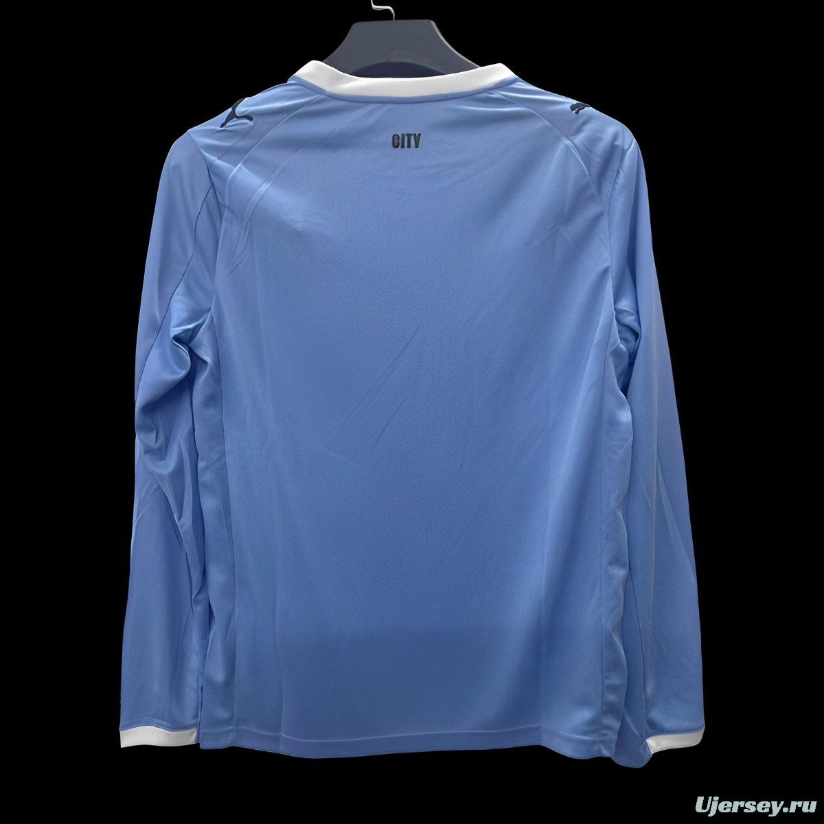 25/26 Manchester City Home Long Sleeve Jersey