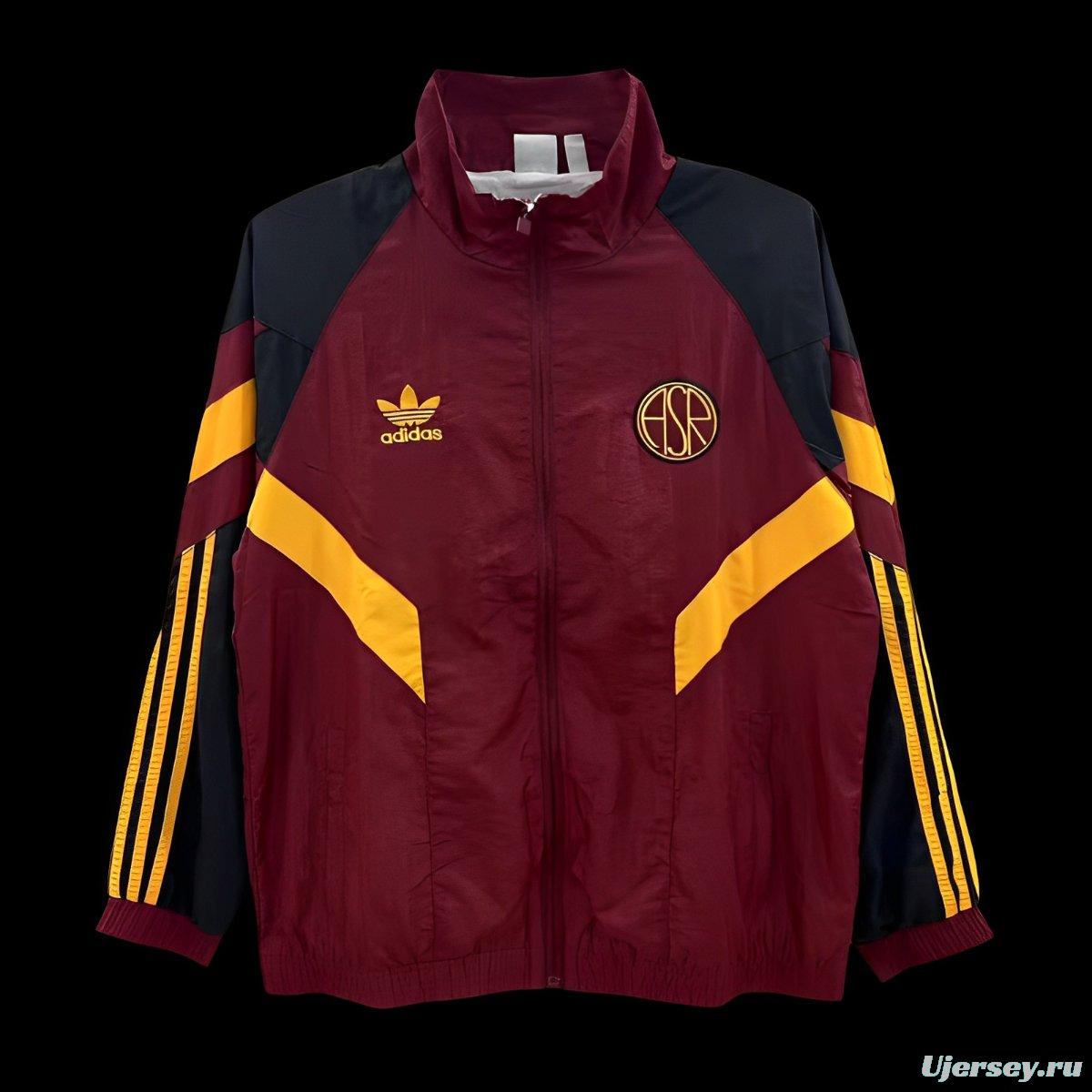 25 26 Roma x Adidas Original Full Zipper Track Top Windbreaker