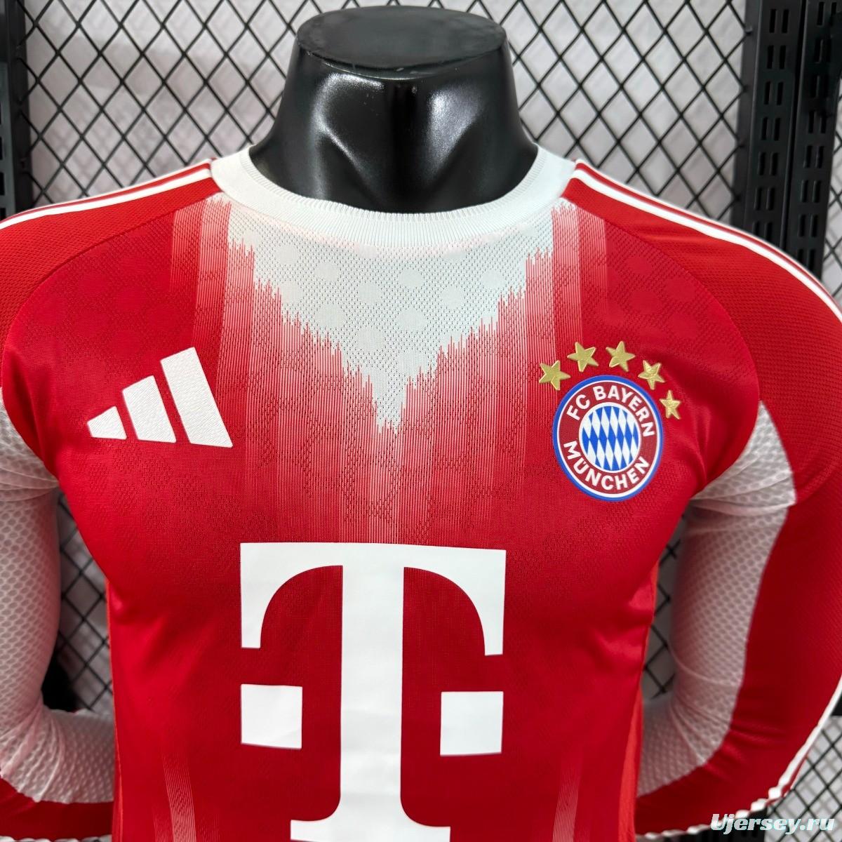 Player Version 25/26 Bayern Munich Home Long Sleeve Jersey