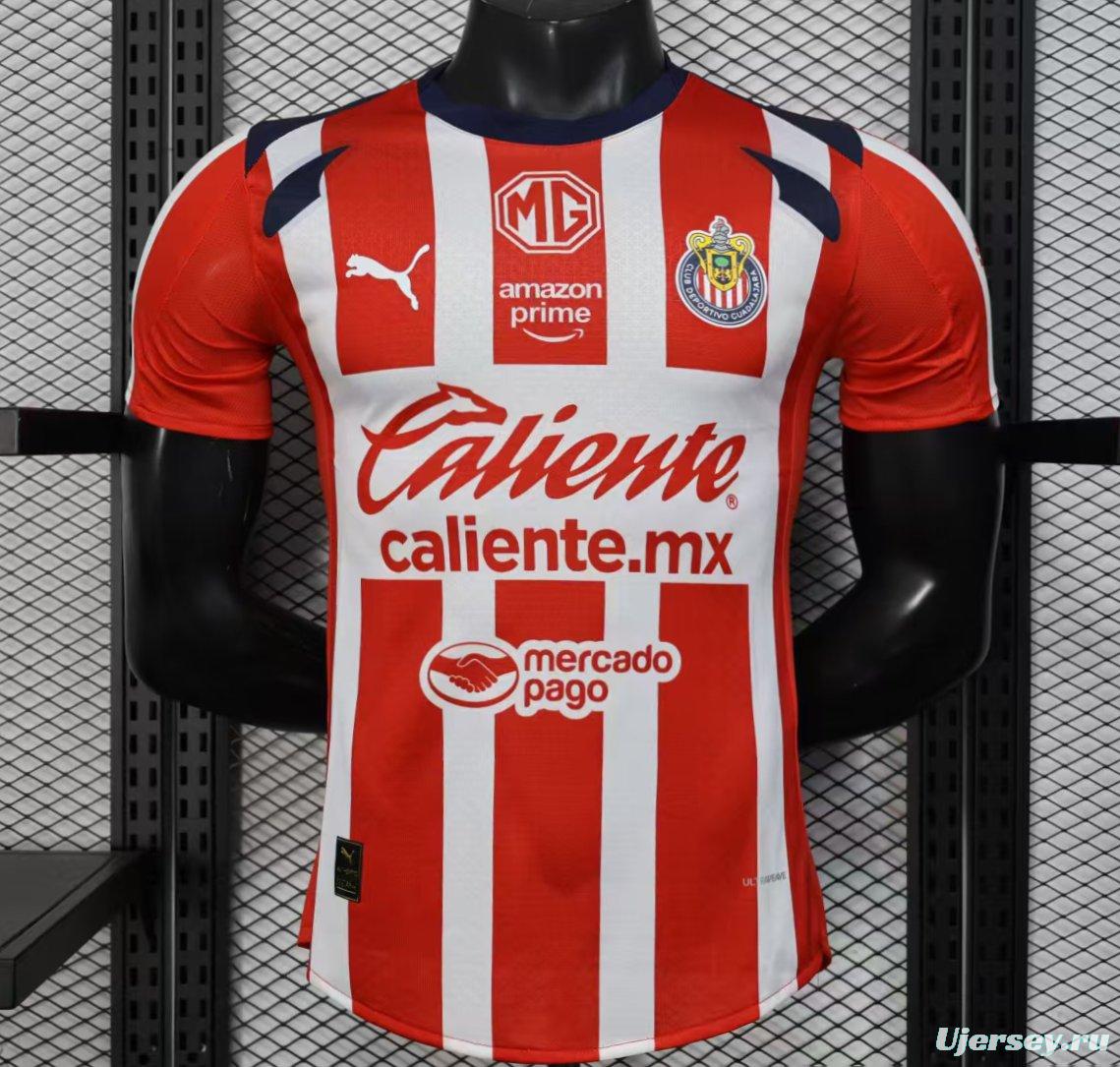 Player Version 25/26 Chivas Guadalajara Home Jersey